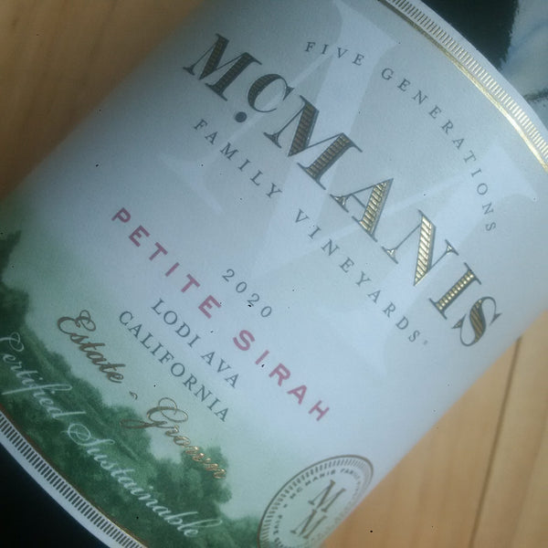 McManis Family Vineyards Petite Sirah 2020